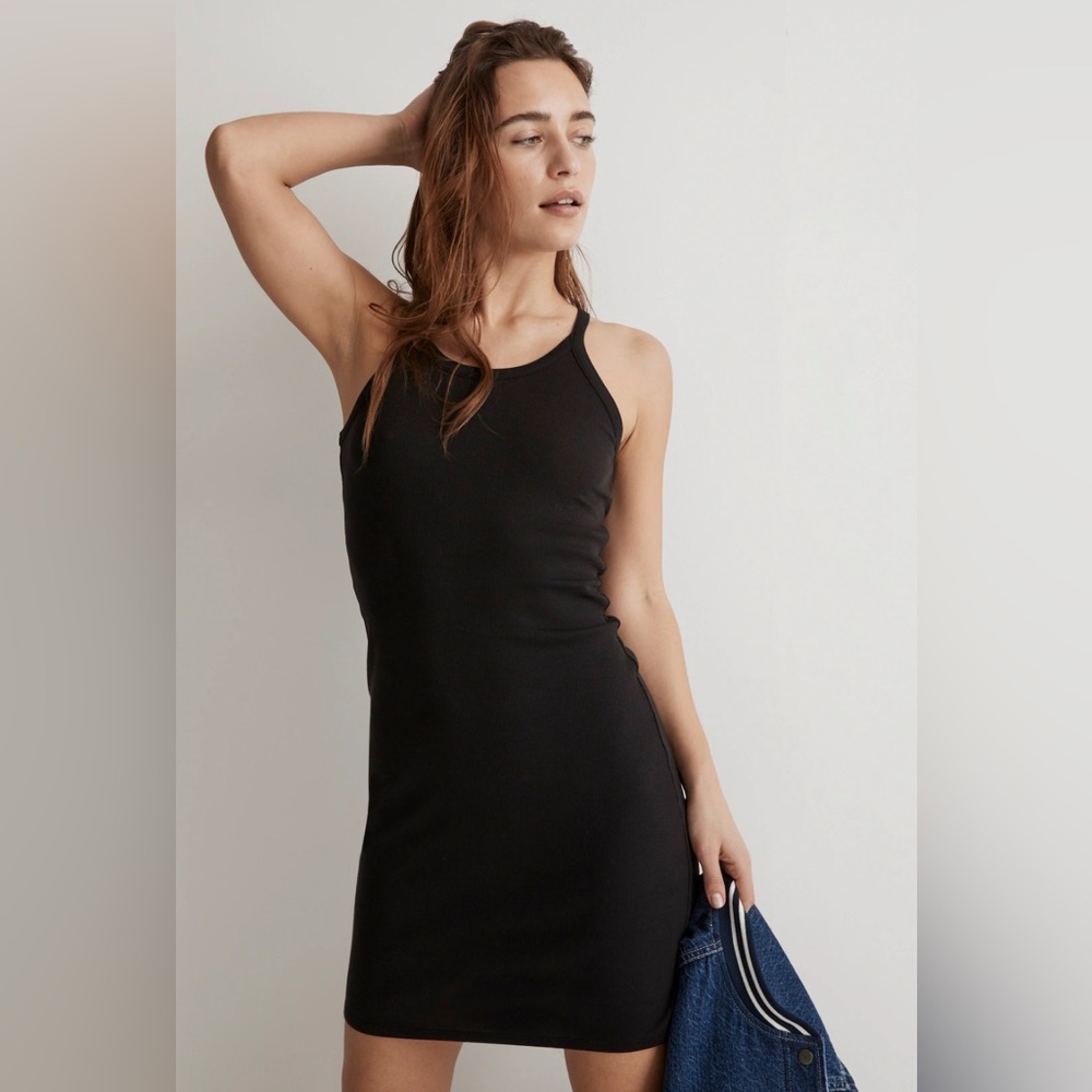 Madewell Supima  Ribbed Mini Dress XXL